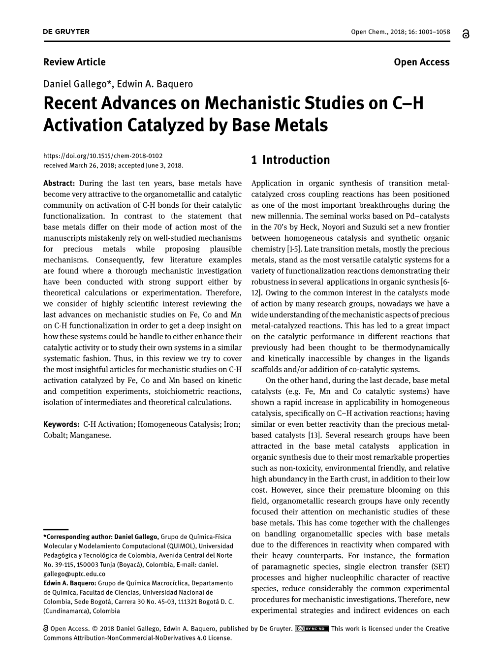 Recent Advances on Mechanistic Studies on C–H Activation