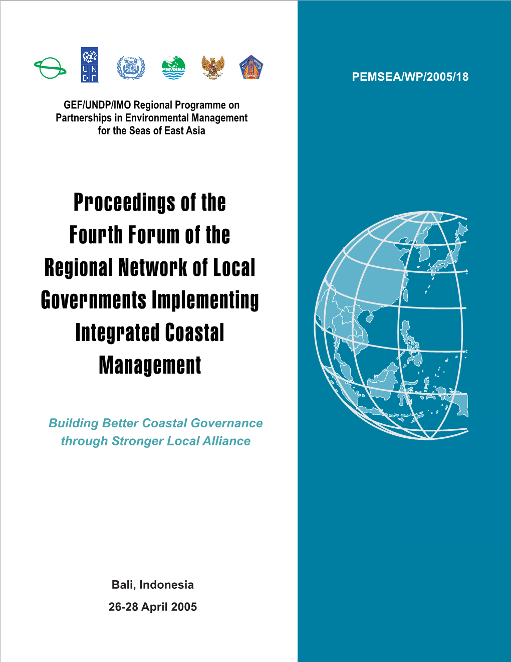 Proceedings of the Fourth Forum of the Regional Network of Local Governments Implementing Integrated Coastal Management