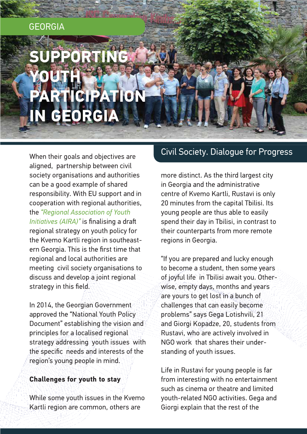 Supporting Youth Participation in Georgia