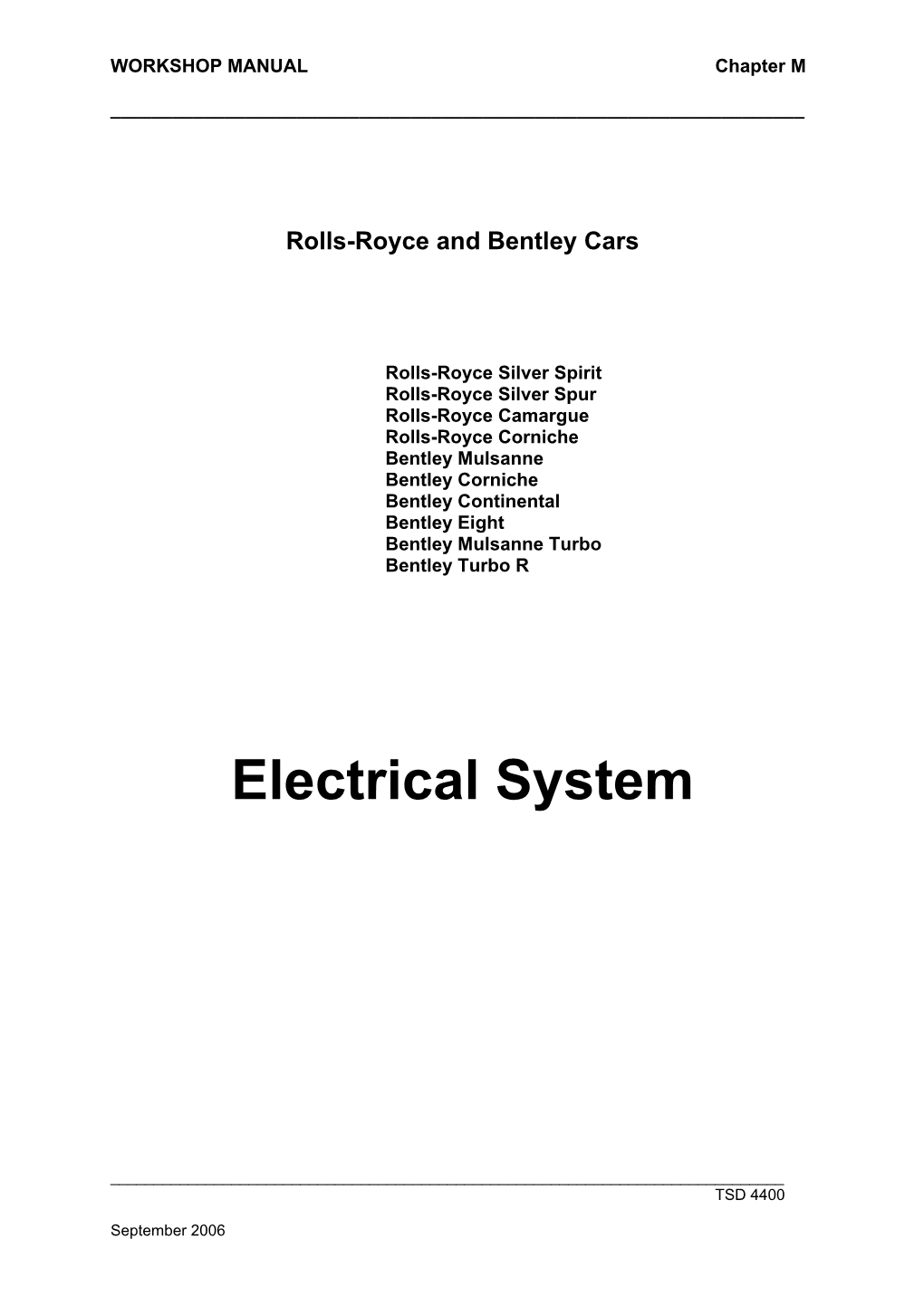 Electrical System