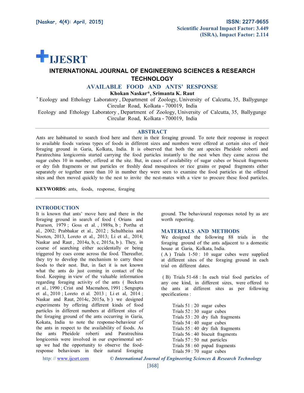 56 AVAILABLE FOOD and ANTS' RESPONSE.Pdf