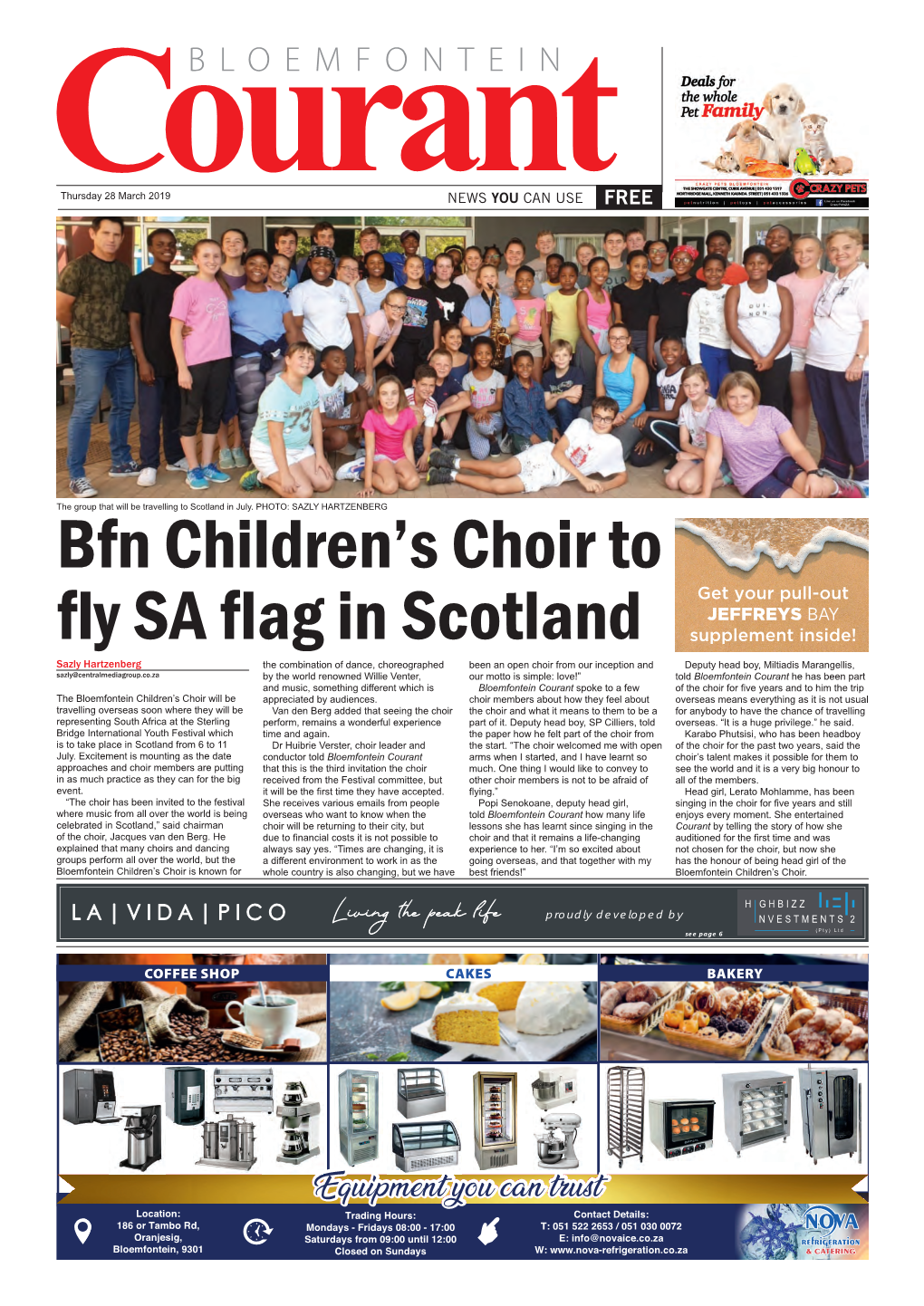Bfn Children's Choir to Fly SA Flag in Scotland