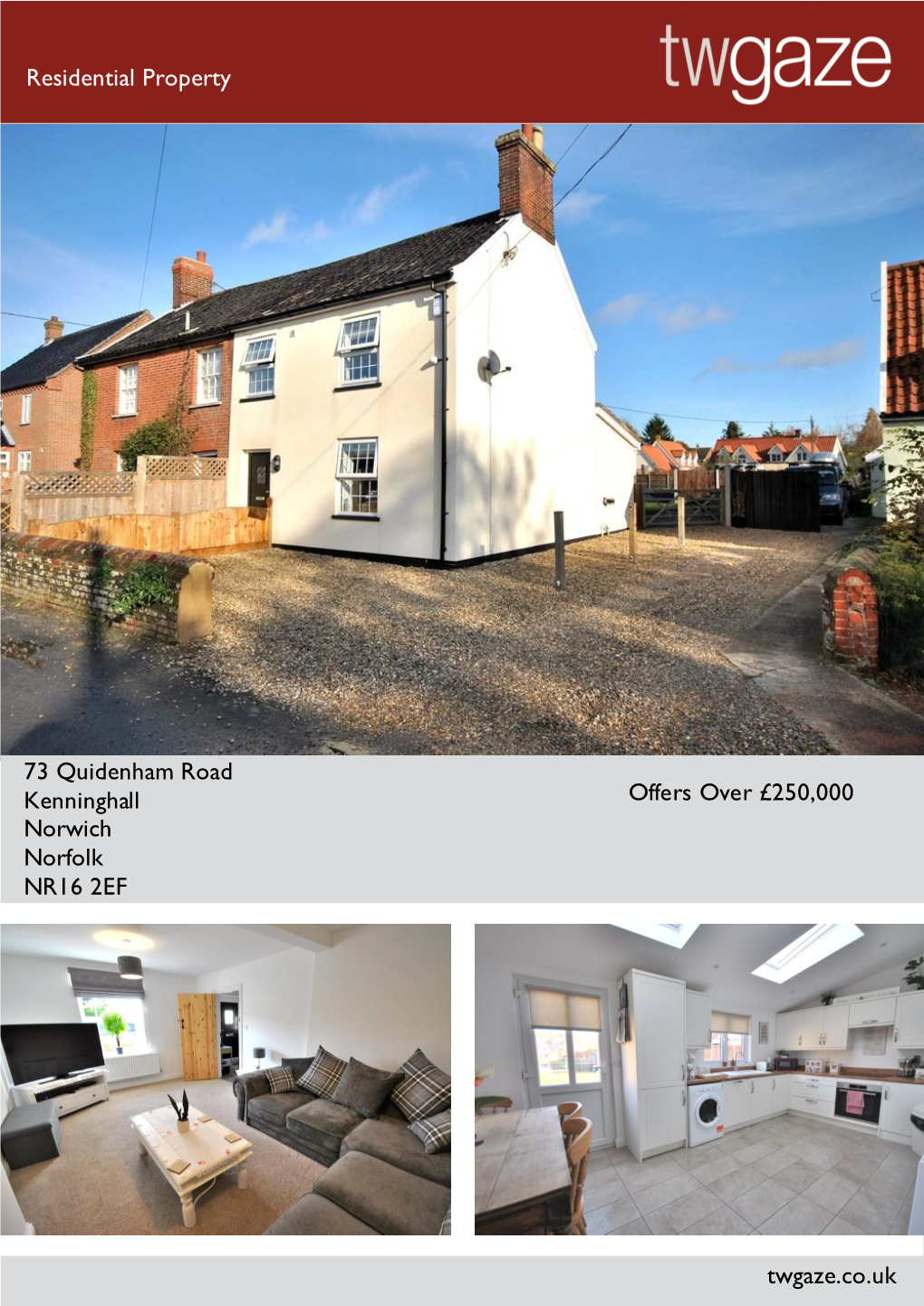 Residential Property 73 Quidenham Road Kenninghall Norwich Norfolk