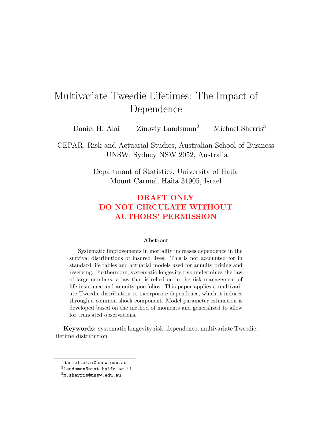 Multivariate Tweedie Lifetimes: the Impact of Dependence