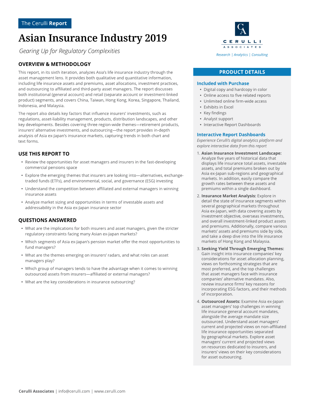 Asian Insurance Industry 2019 Gearing up for Regulatory Complexities