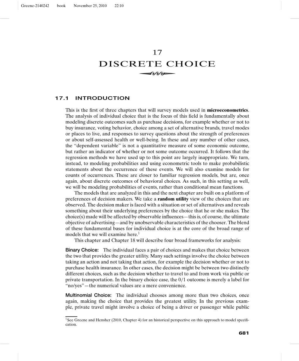 Discrete Choice Models and Methods.2