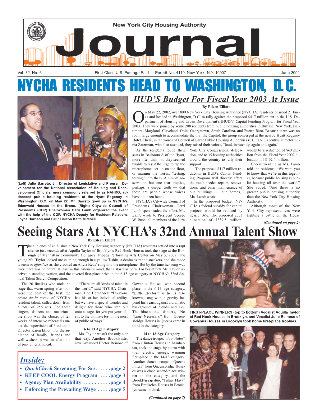 Nycha Residents Head to Washington, D.C