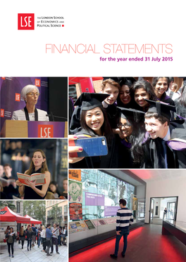 FINANCIAL STATEMENTS for the Year Ended 31 July 2015 CONTENTS