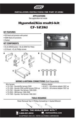 Hyundai/Kia Multi-Kit CF-123KI