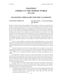 Chapter 9 America in the Modern World 1913-1945