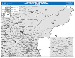 MANSEHRA Pakistan: North West Frontier Province District, Tehsil and Union Code Reference