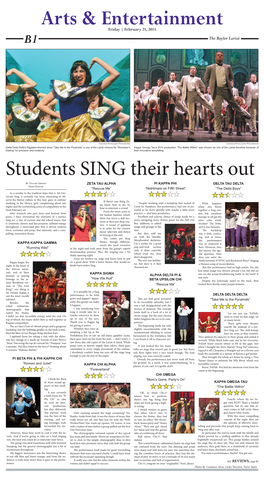 Students SING Their Hearts