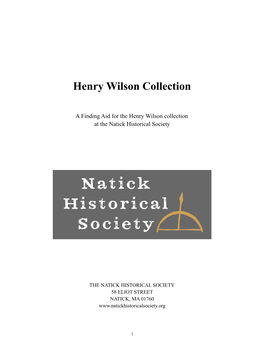 AC Henry Wilson Collection