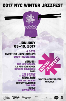 Nyc Winter Jazzfest 2017