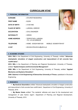 Curriculum Vitae