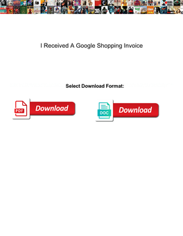 I Received a Google Shopping Invoice
