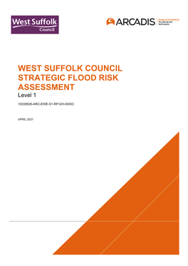 West Suffolk Level 1 Strategic Flood Risk Assessment