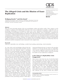 The Alleged Crisis and the Illusion of Exact Replication