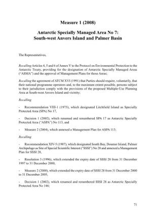 South-West Anvers Island and Palmer Basin