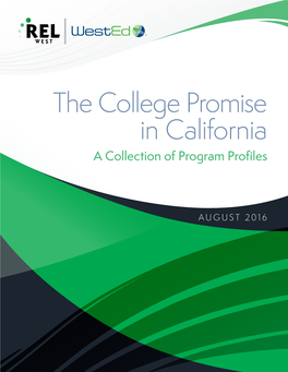 The College Promise in California: a Collection of Program Profiles