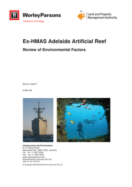 Ex-HMAS Adelaide Artificial Reef Review of Environmental Factors