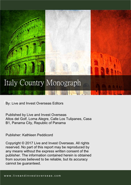 Italy Country Monograph