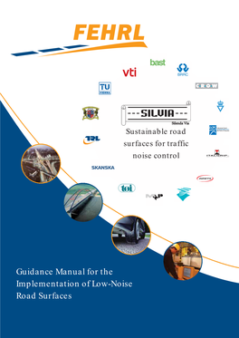 Guidance Manual for the Implementation of Low-Noise Road Surfaces