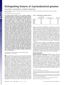 Proteobacterial Genomes