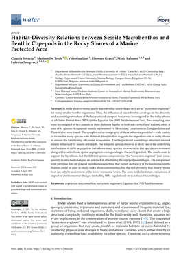 Habitat-Diversity Relations Between Sessile Macrobenthos and Benthic Copepods in the Rocky Shores of a Marine Protected Area