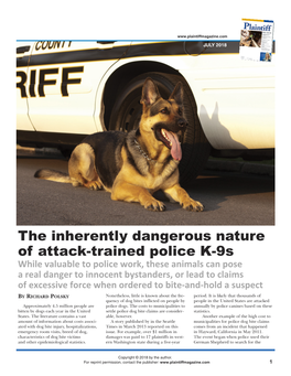 The Inherently Dangerous Nature of Attack-Trained