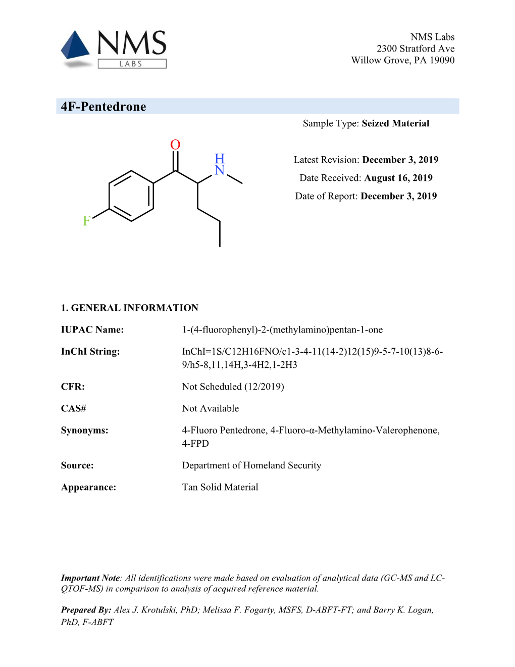 4F-Pentedrone