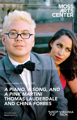 A Piano, a Song, and a Pink Martini Thomas Lauderdale and China Forbes