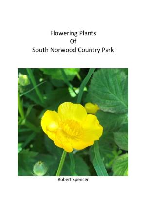 Flowering Plants of South Norwood Country Park