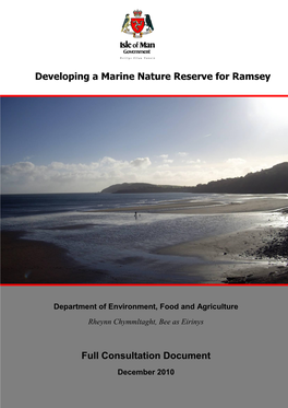 Full Consultation Document Developing a Marine Nature
