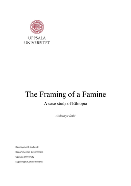 The Framing of a Famine a Case Study of Ethiopia