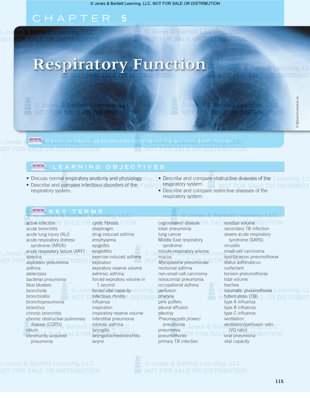 Respiratory Function CHAPTER Whenyouseethisicon,Usethecodeatfrontofbooktoaccessonlinestudentresources