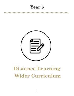Distance Learning Wider Curriculum