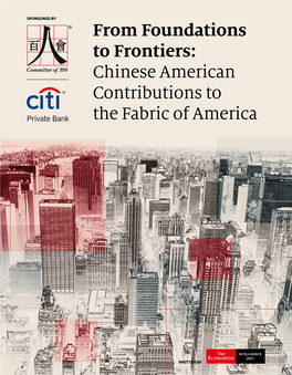 From Foundations to Frontiers: Chinese American Contributions to the Fabric of America