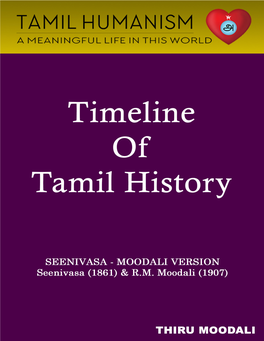 Timeline of Tamil History