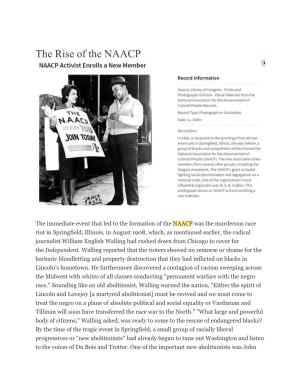 The Rise of the NAACP