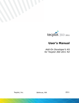 Tecplot 360 ADK User's Manual