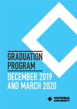 December 2019 and March 2020 Graduation Program