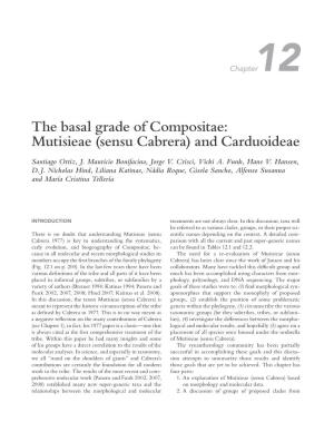 The Basal Grade of Compositae: Mutisieae (Sensu Cabrera) and Carduoideae