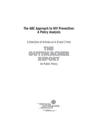 ABC Approach to HIV Prevention: a Policy Analysis