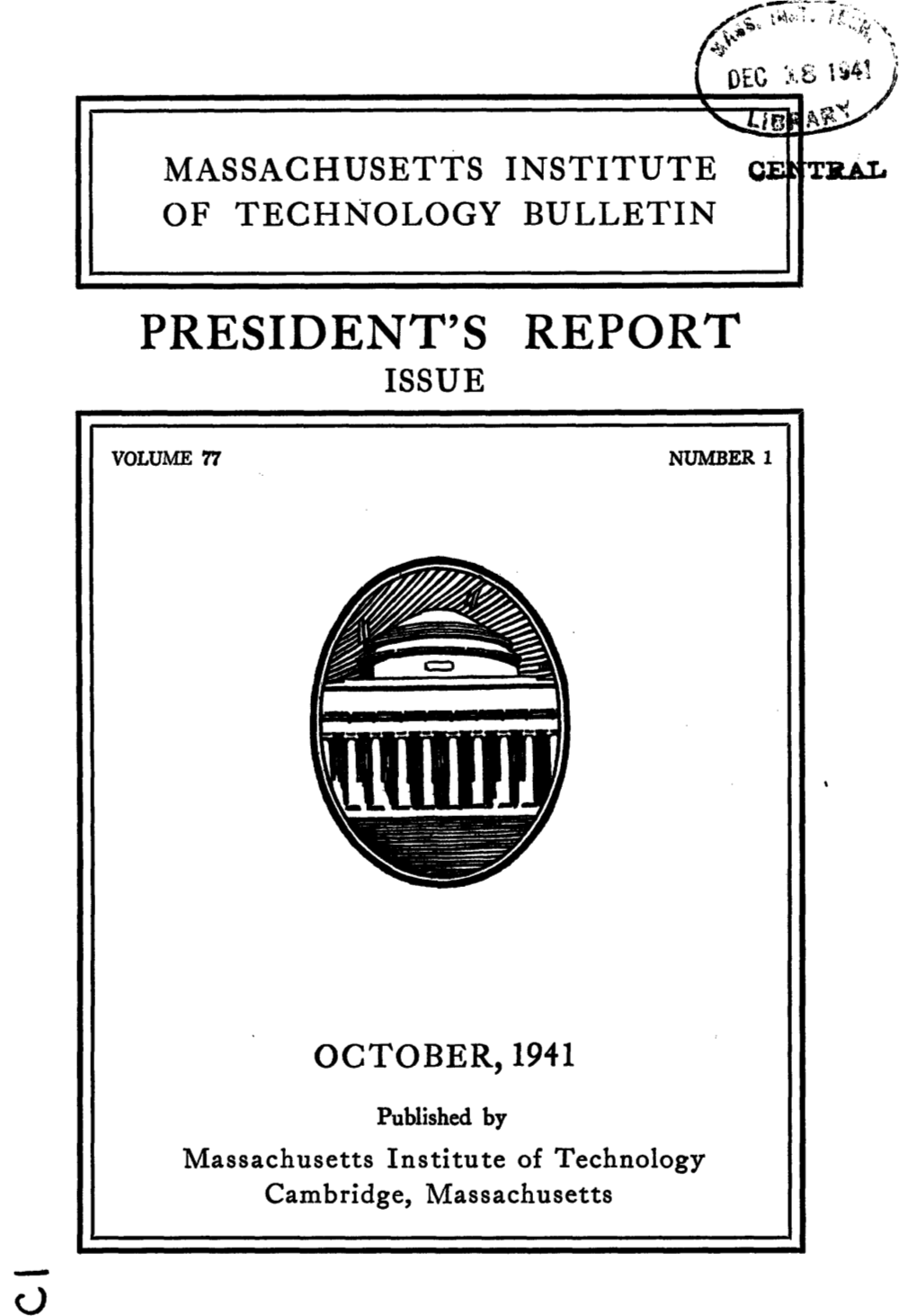 President's Report Issue