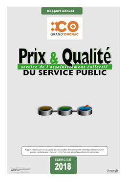 Rapport Sur Le Prix Et La Qualité Du Service Public De L'assainissement