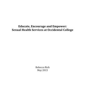 Educate, Encourage and Empower: Sexual Health Services at Occidental College