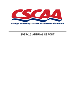 2015-16 Annual Report 16 Annual Report 16 Annual Report