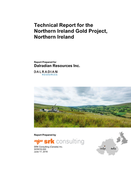 Technical Report for the Northern Ireland Gold Project, Northern Ireland