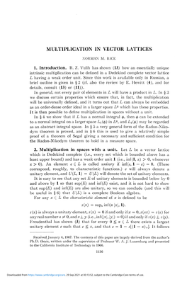 Multiplication in Vector Lattices